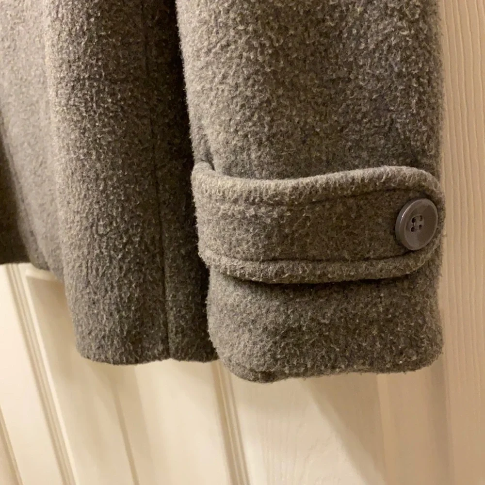 Junior’s Gray Pea Coat - Picture 5 of 12